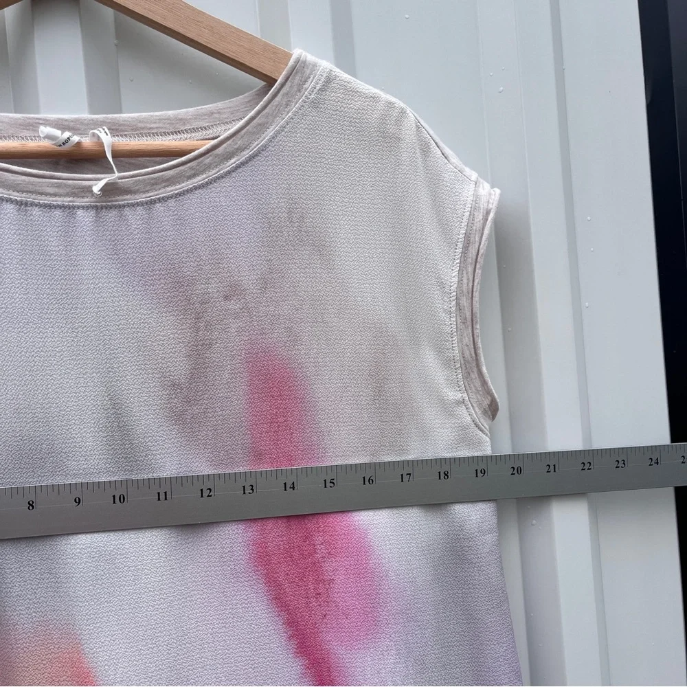 Anthropologie Blouse Tie Dye Tuscany Boatneck Gray Sleeveless Tunic Womens S - Picture 10 of 12